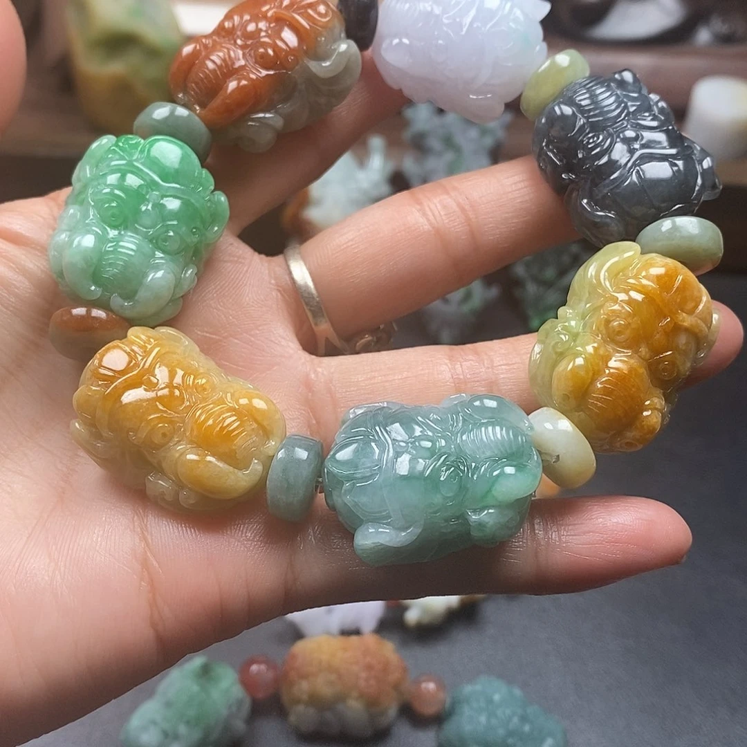 4***户定制翡翠未镶嵌毛货抛光