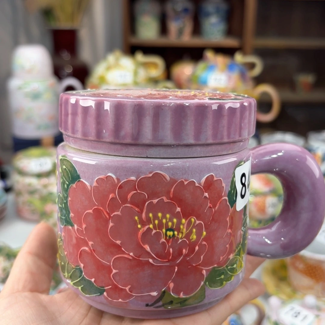 景德镇手绘高温釉下彩陶瓷茶具