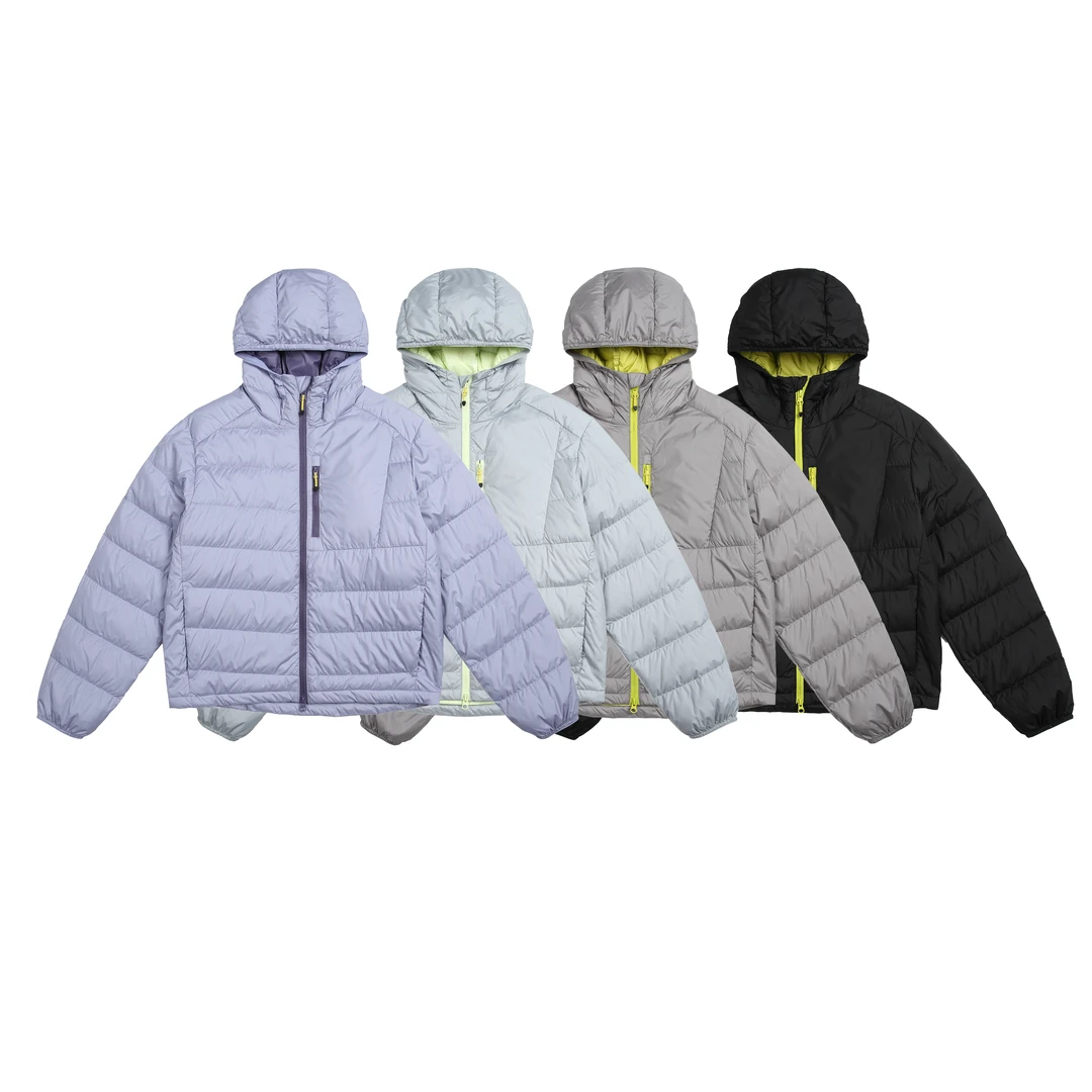 ST【三防系列】冬季新款防泼水轻量化撞色连帽羽绒服5273SJ