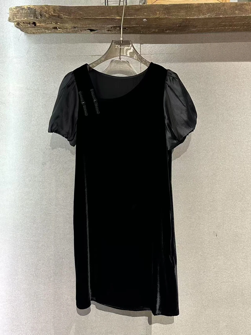 2025 宇姐精选6002丝绒连衣裙