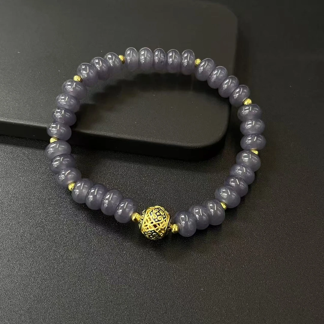 烟紫算盘珠手串8m*（单个多样性发货）113