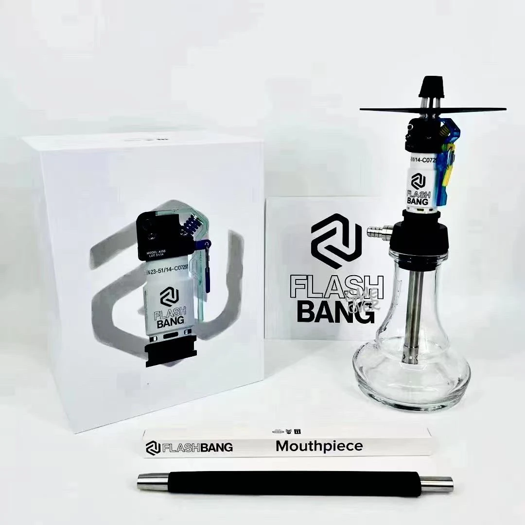 德国不锈钢 闪光弹水烟壶 shisha大全套 到手即玩