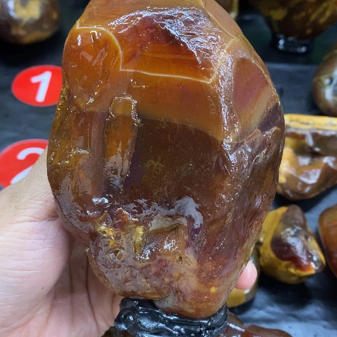 玛瑙/玉髓未镶嵌手把件
