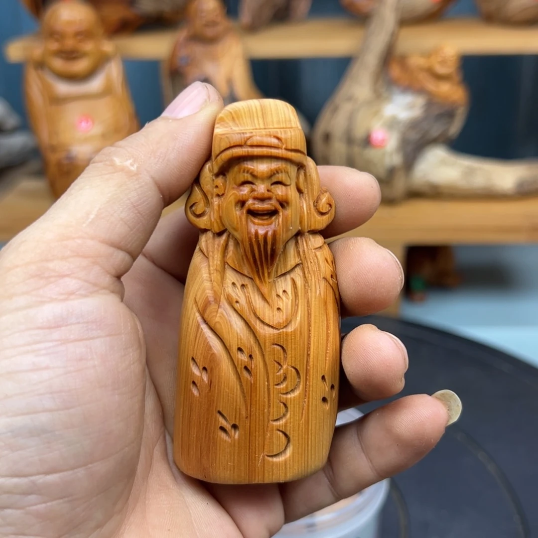 木洒*1崖柏木摆件手把件