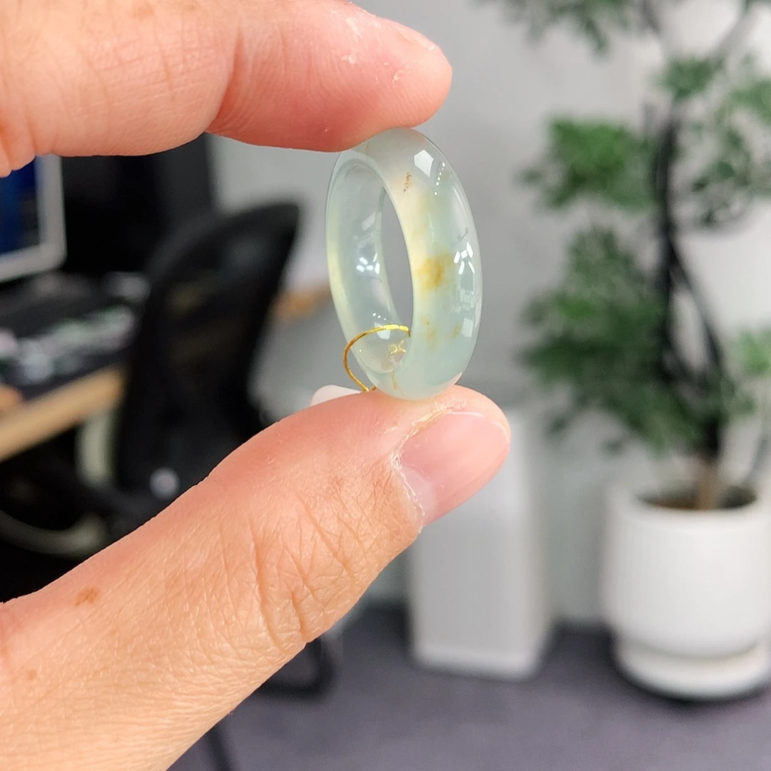 翡翠未镶嵌戒指12-13号