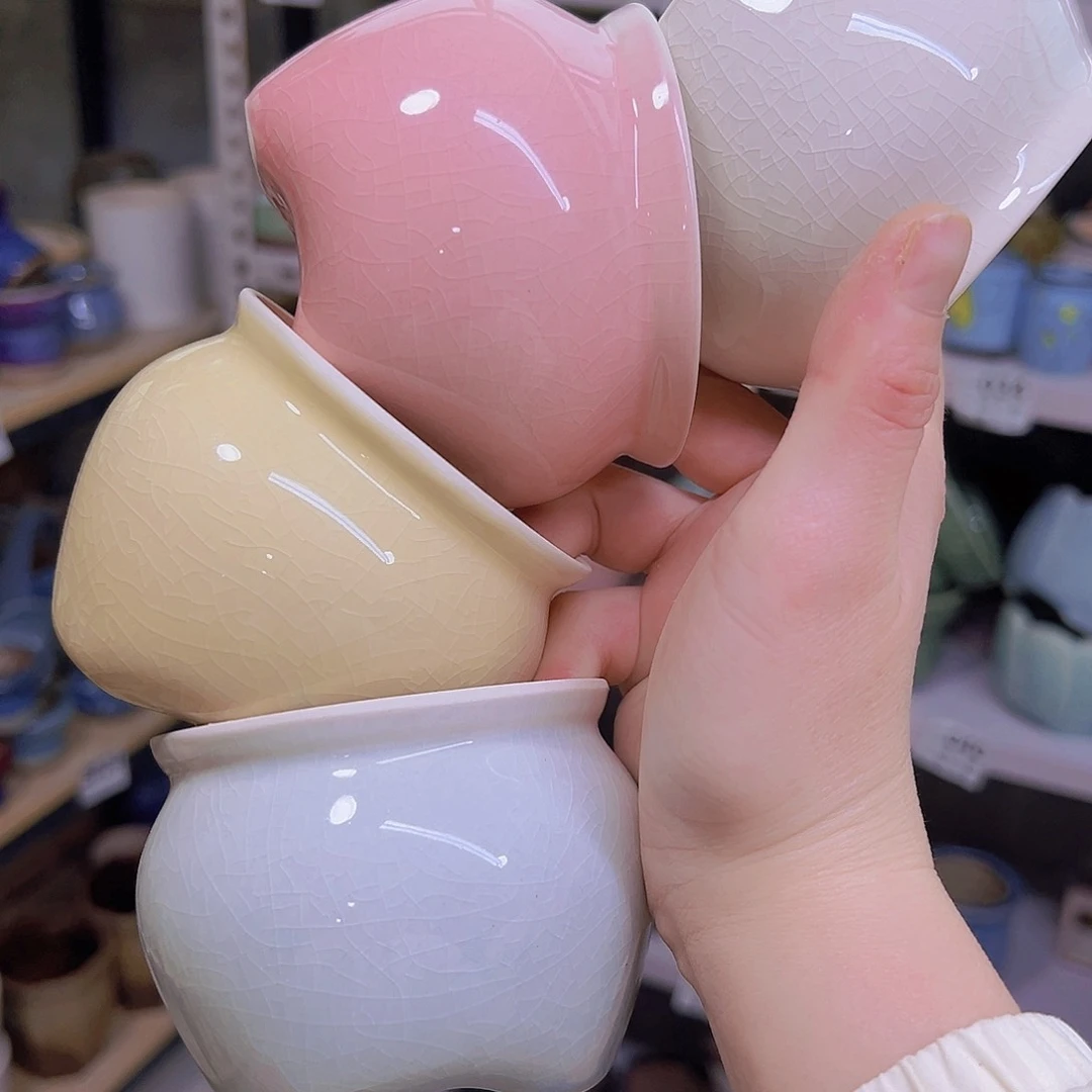 红陶陶瓷花盆当场满12包邮