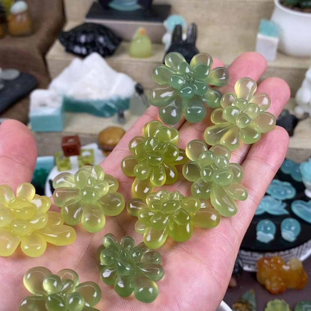 蛇纹石玉合金颈饰浮****6