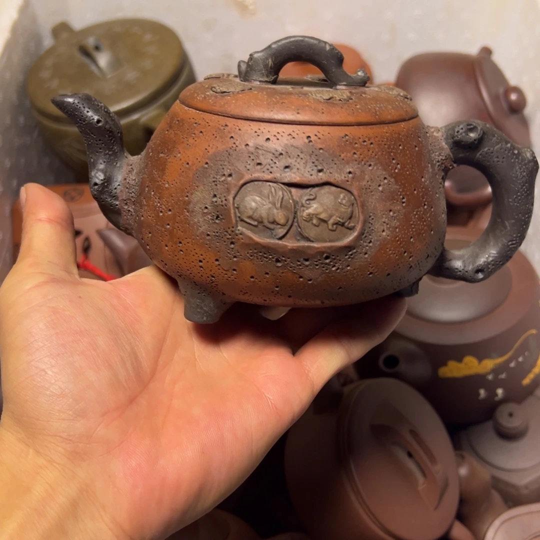 茶壶紫砂宜兴原矿紫砂壶450毫升容量