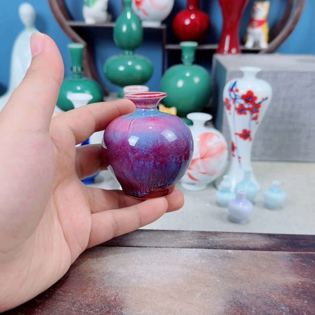 陶瓷手工小花器摆件