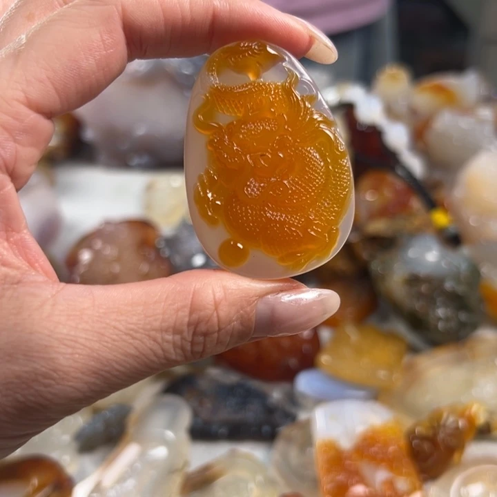 玛瑙/玉髓吊坠(不含链)未镶嵌