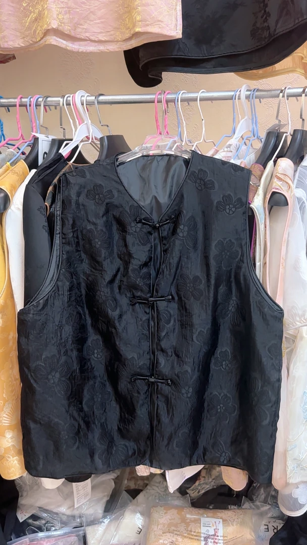 新中式国风高端马甲女2025夏季新款复古盘扣坎肩背心上衣时尚新颖