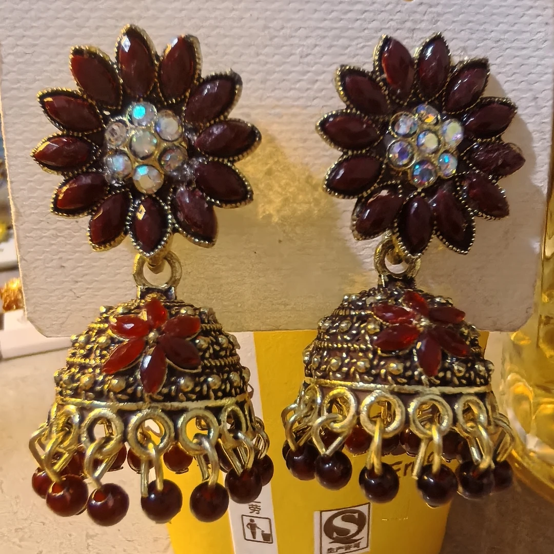 非金属皮质耳饰 女拼色白色原创设计民族风耳环古风首饰饰品古典