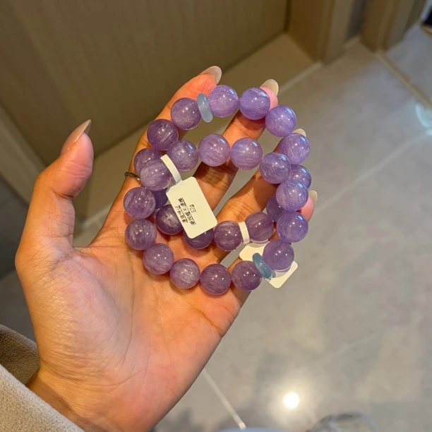 手链 S35『梦幻紫韵』紫色兔毛手链