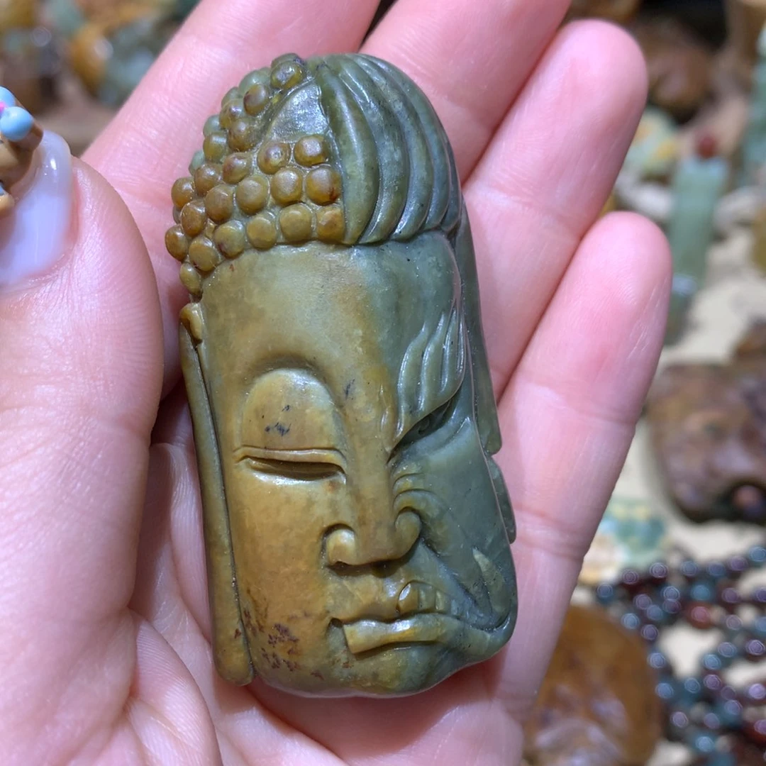 岫岩河磨玉（透闪石质玉）挂件未镶嵌