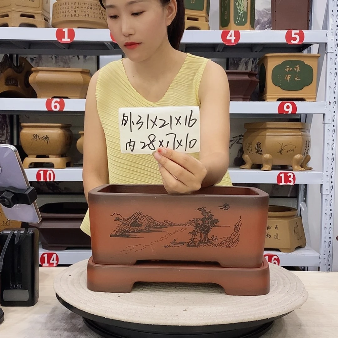 紫砂花盆紫砂花盆