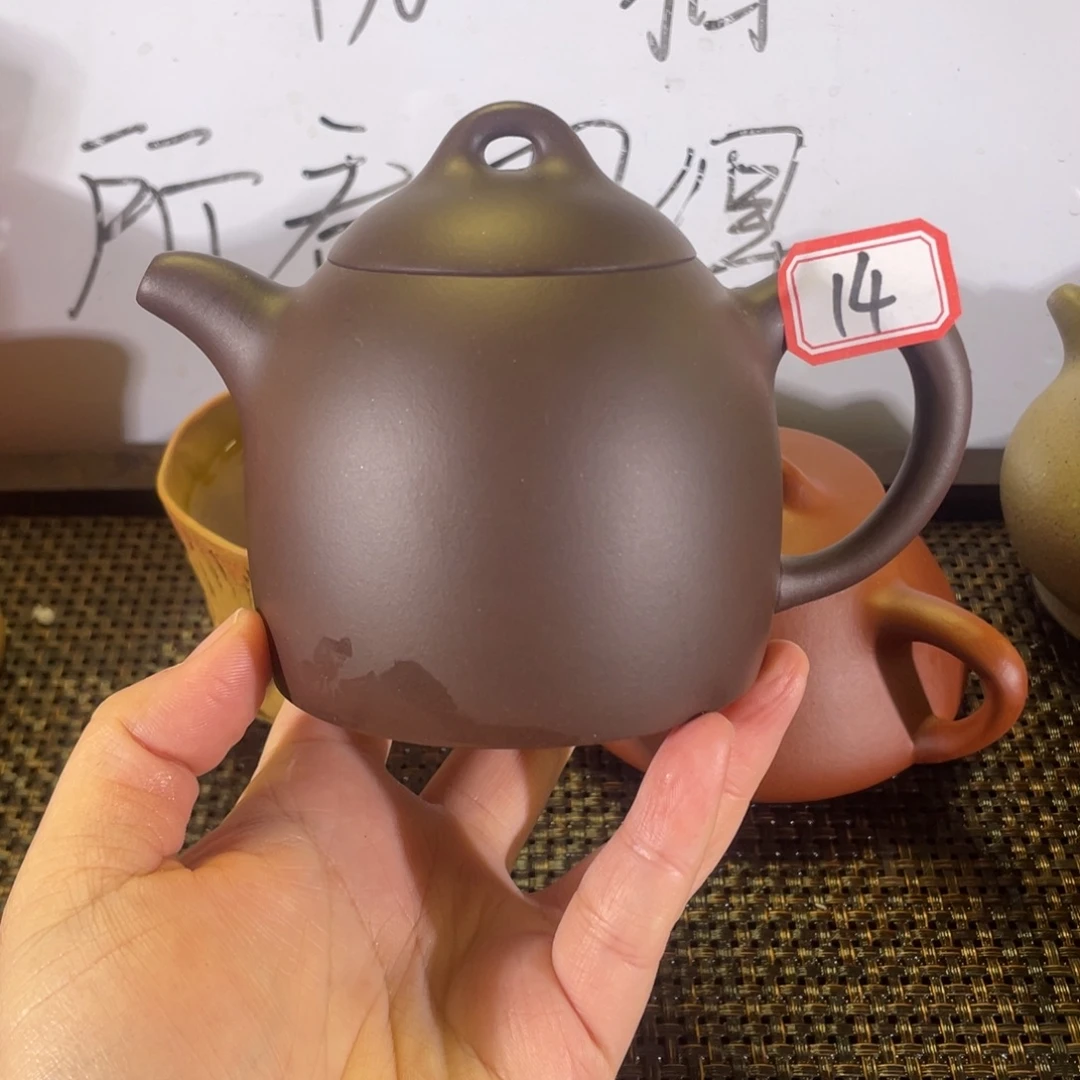 紫砂茶壶秦权紫泥