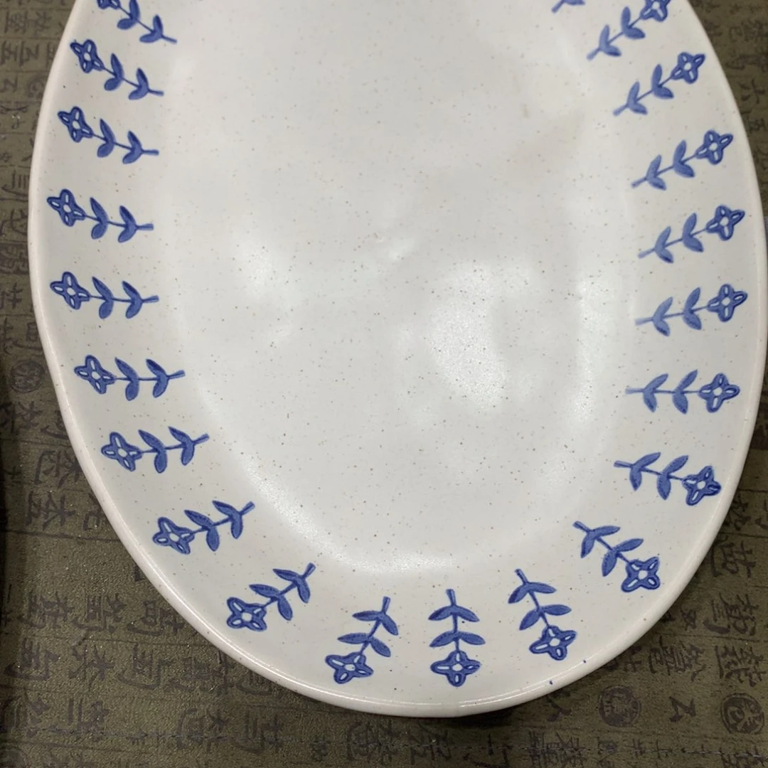 陶景德镇粗陶复古盘碗微瑕