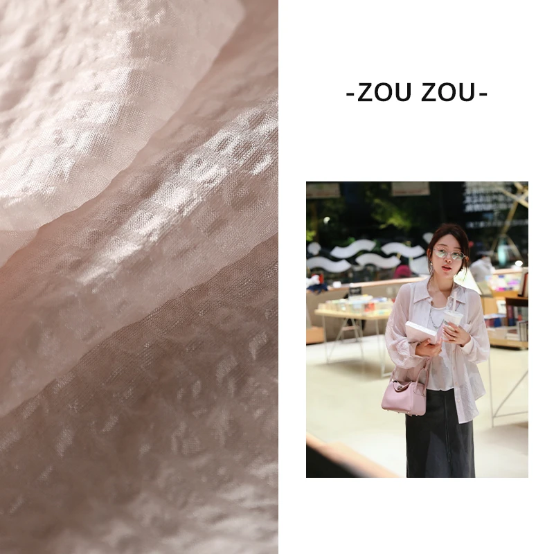 邹邹小个子新品 法式蚕丝衬衫女春夏高品质洋气显瘦亲肤防晒小衫