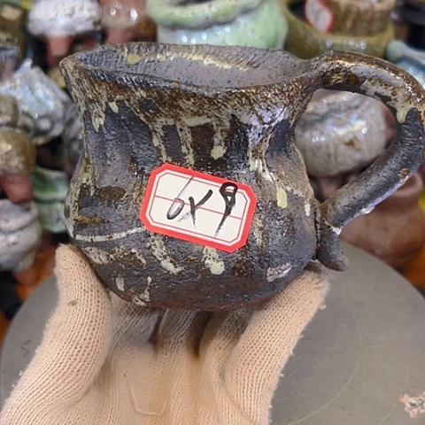 粗陶花盆手工花盆制作就这样