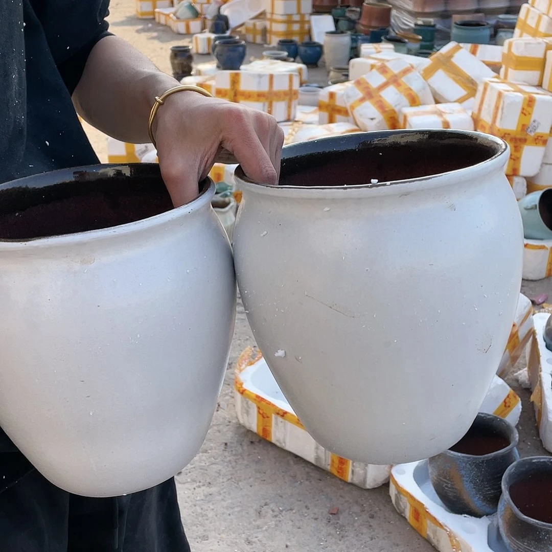 红陶宜兴紫砂花盆