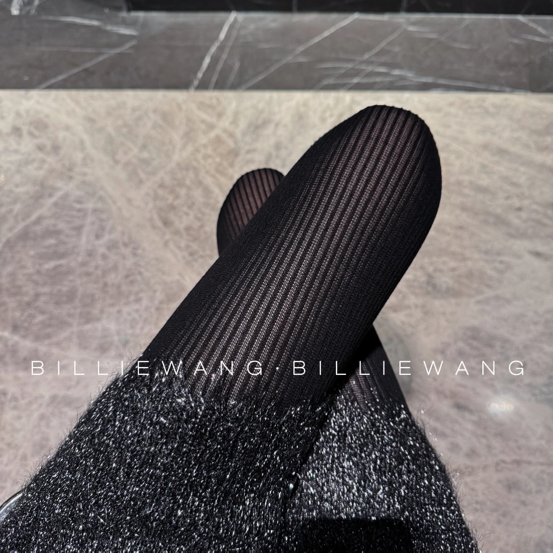 BW独立设计师时髦单品｜高级性感特殊织机螺纹微透打底裤