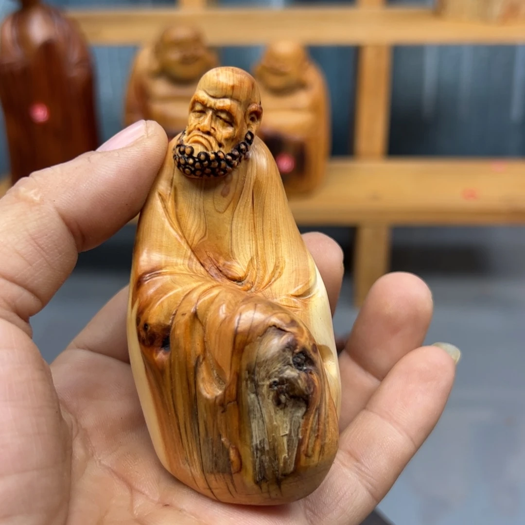 红***驴木崖柏木摆件手把件