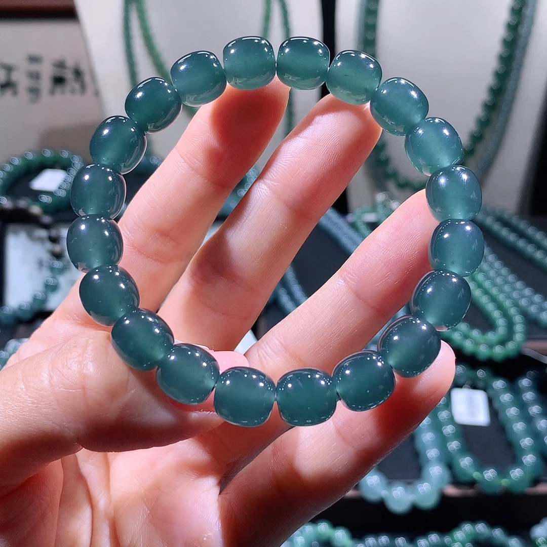 未镶嵌手链翡翠天然a货翡翠手串10mm