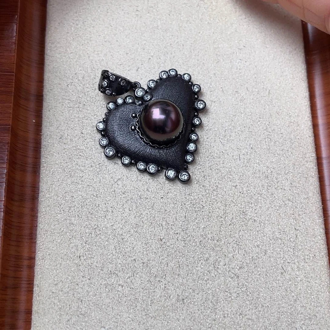 海水珍珠吊坠(赠链)银S925镶嵌