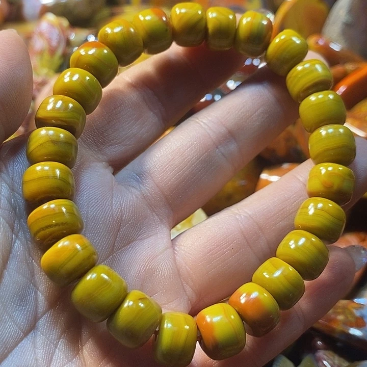 添***乐玛瑙/玉髓未镶嵌手链