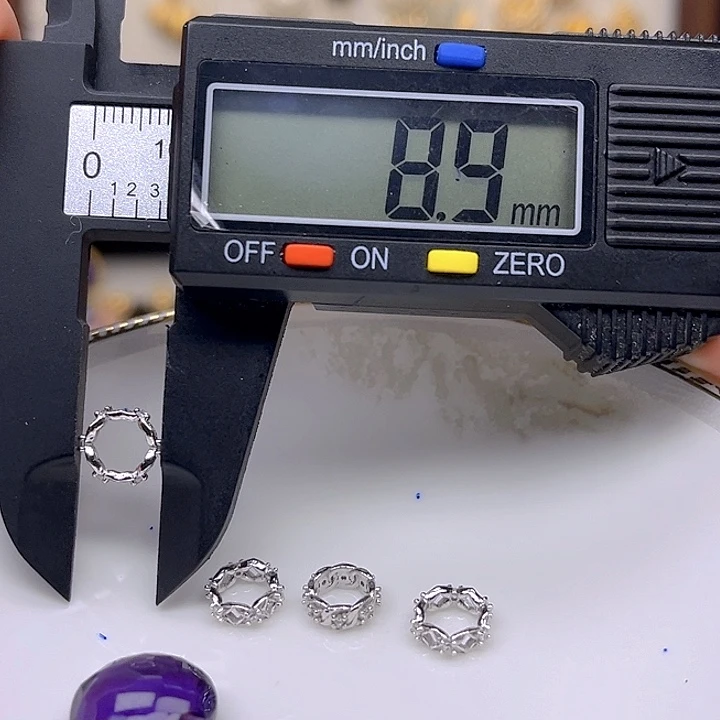 银S925镶嵌颈饰紫晶紫晶925镶嵌36