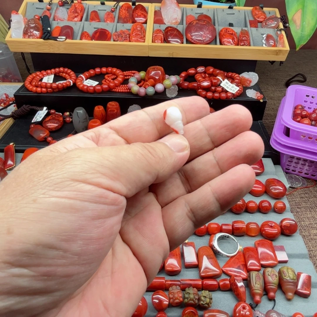 南红玛瑙配饰未镶嵌ヤ****χ