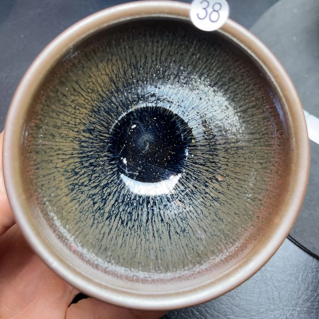 茶盏龙窑柴烧兔豪束口器型