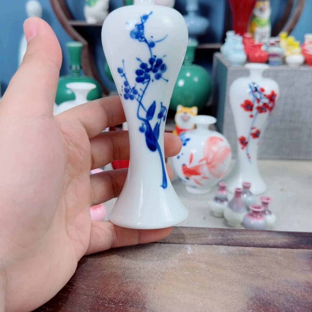 陶瓷手工小花器摆件