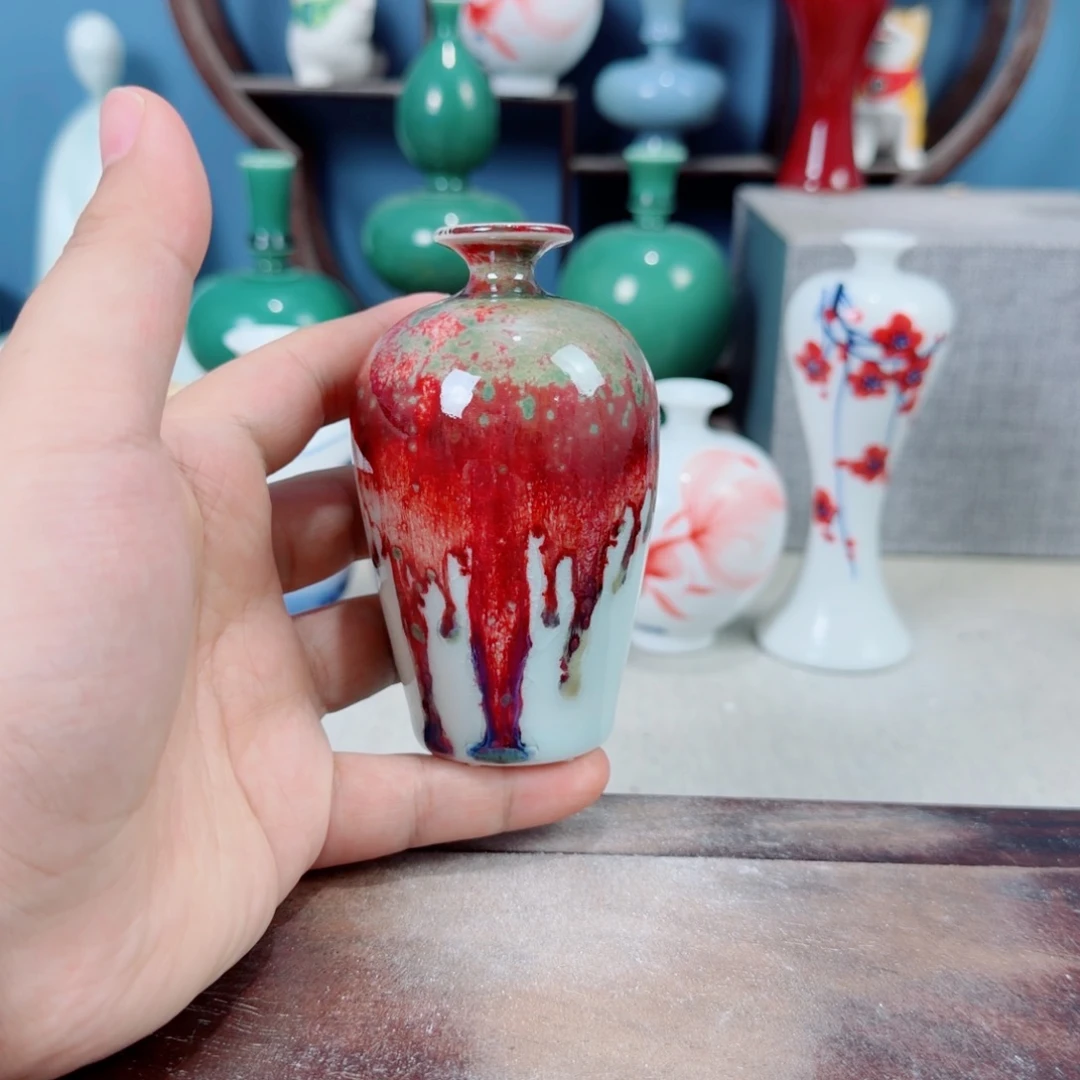 陶瓷手工小花器摆件