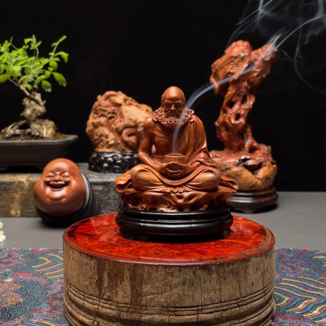 鸿***头荔枝木荔枝木达摩香炉