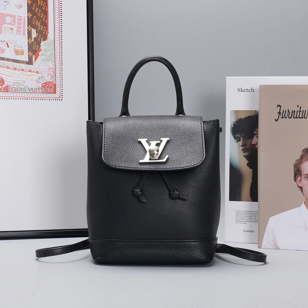 95新 LouisVuitton/路易威登 lock me双肩包【静文】BGK107630003