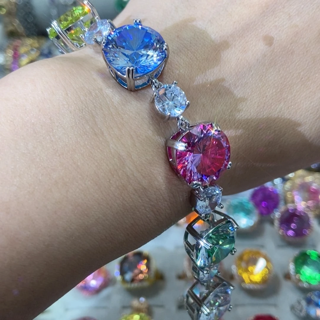 6锆石（处理）女神切手链