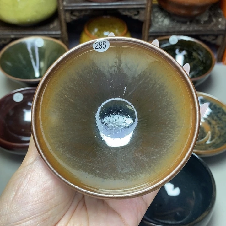 茶盏建窑建盏柴烧主人杯