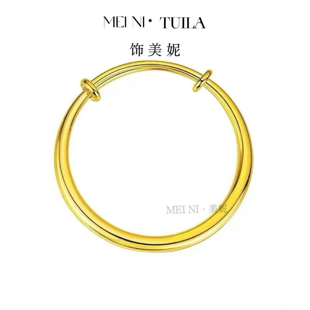 999推拉实心定制高端送礼推拉5s手镯