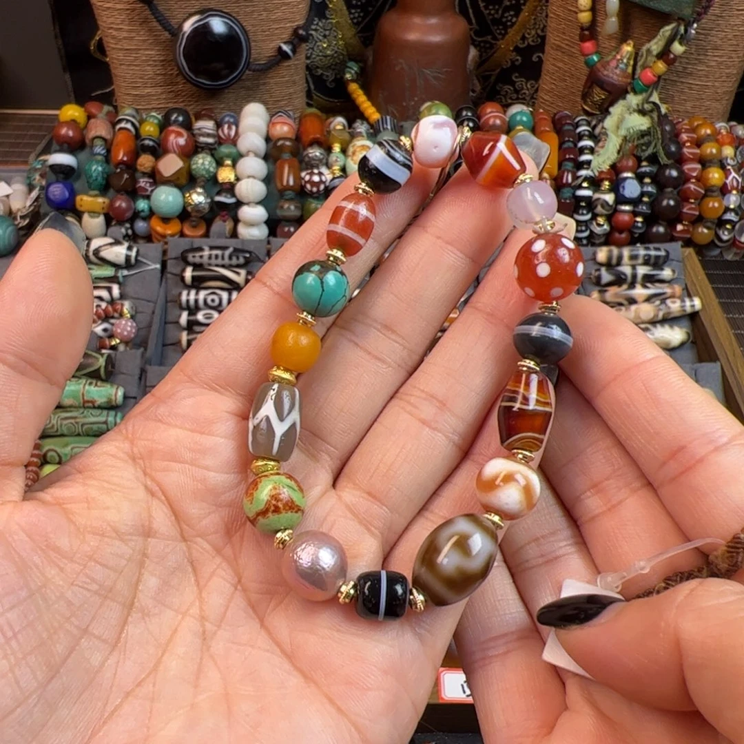 玛瑙/玉髓未镶嵌手链