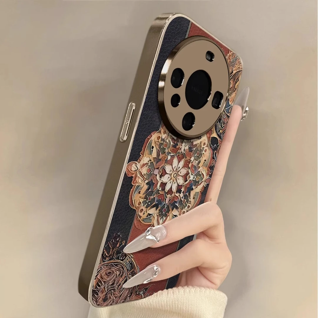 敦煌繁花适用华为mate70pro复古民族风手机壳pura70高级感p70男女