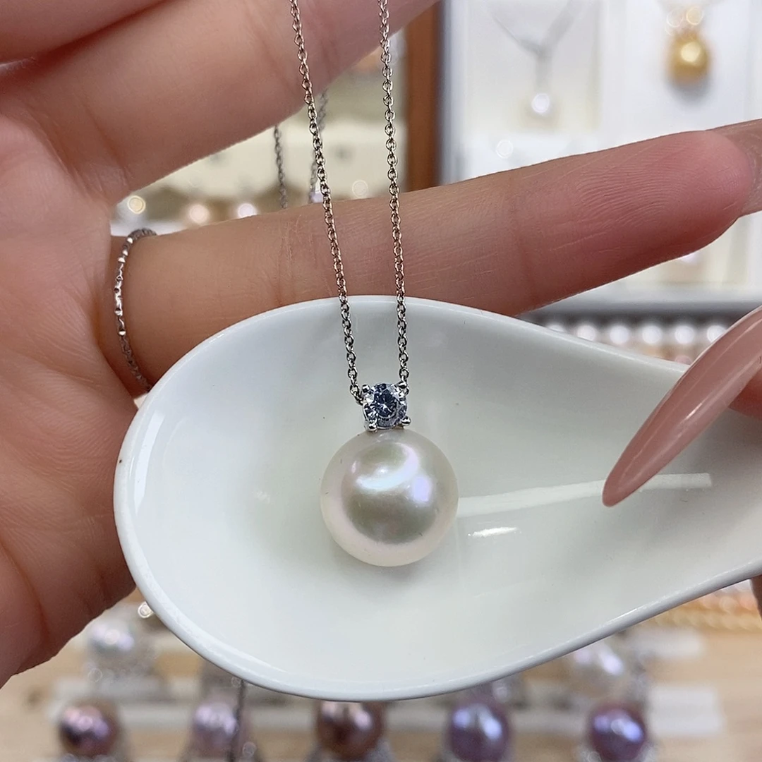 颈饰淡水珍珠银S925镶嵌F
