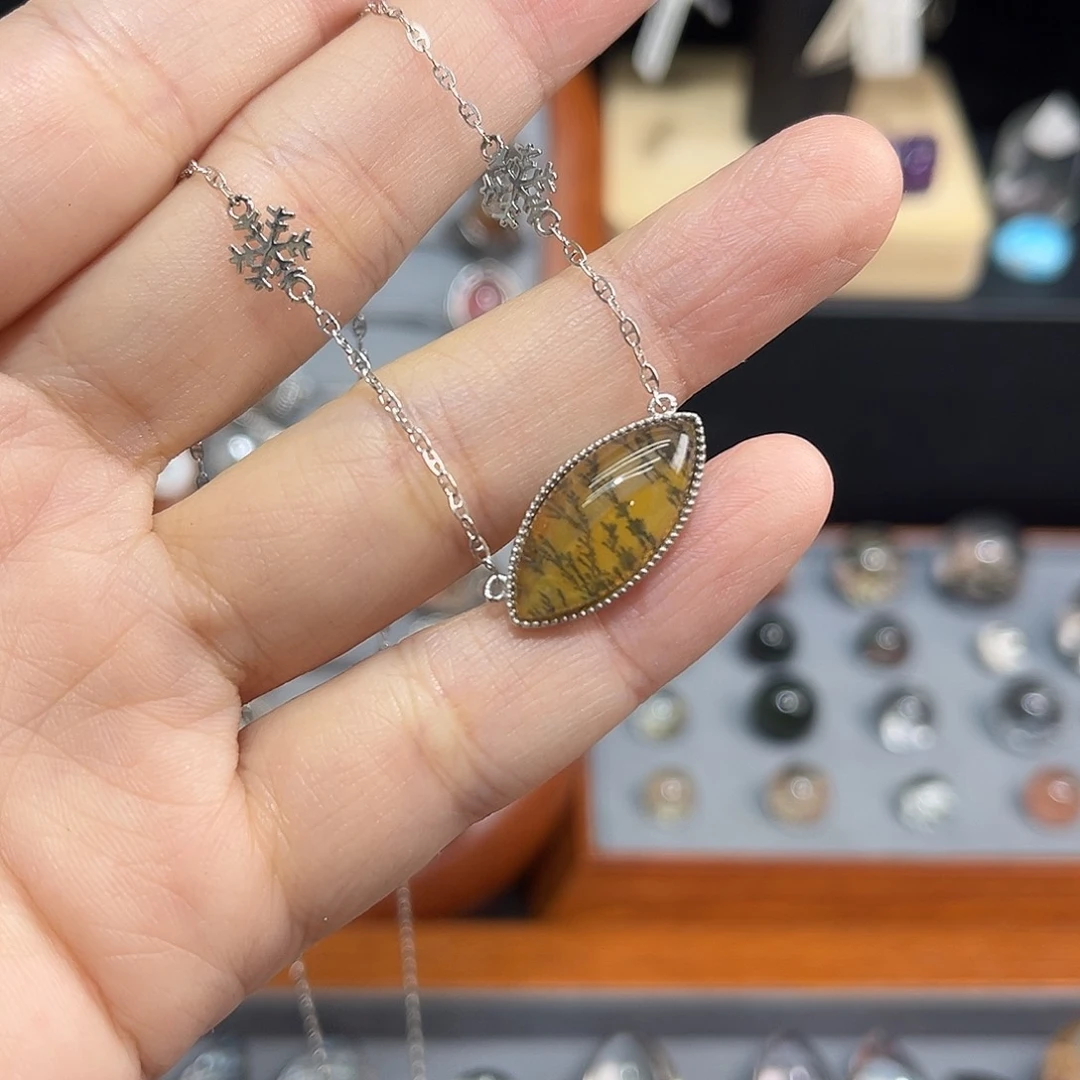 银S925镶嵌项链水晶?***?