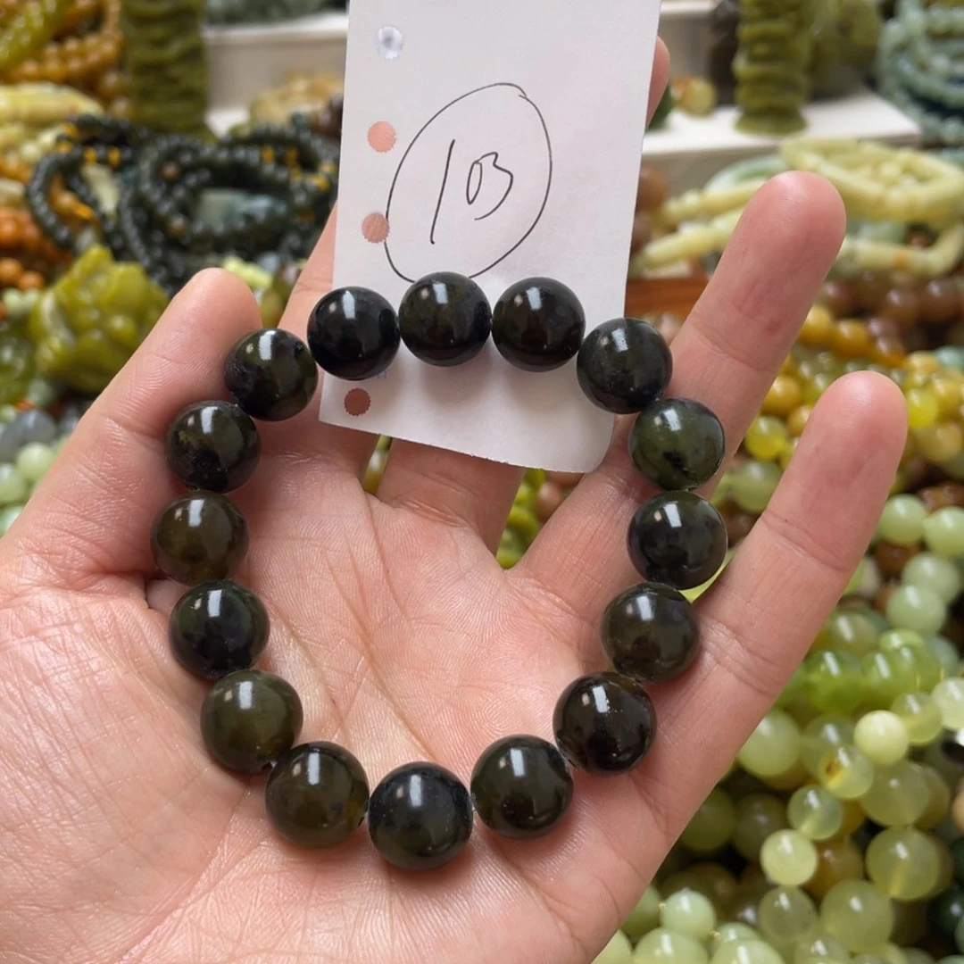 蛇纹石玉手链未镶嵌