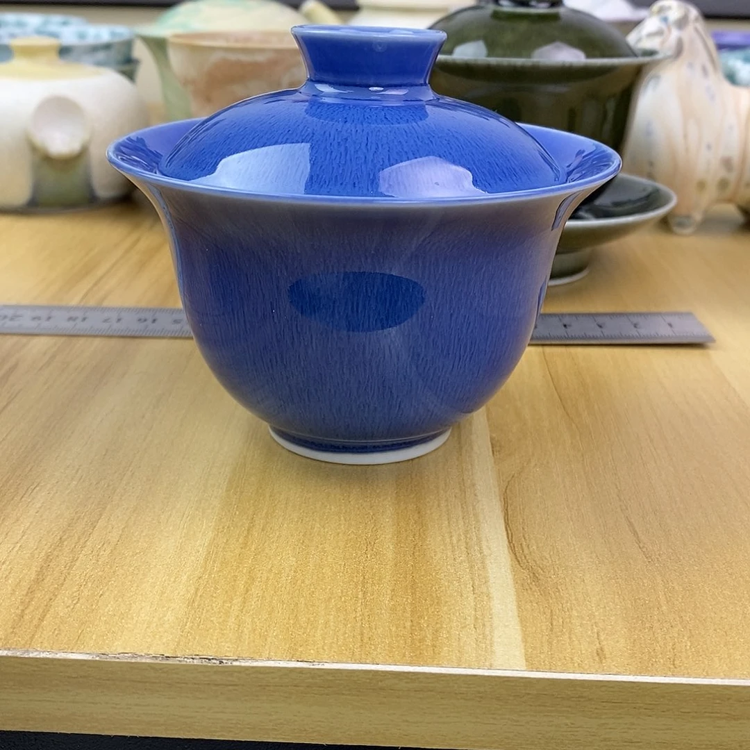 景德镇高温陶瓷二才盖碗34