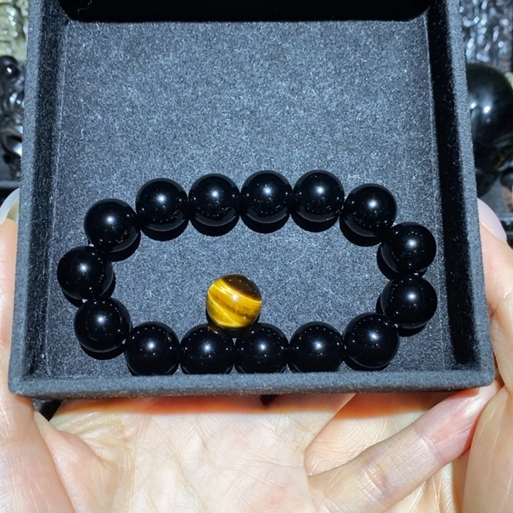 黑曜岩手链未镶嵌H****⁶