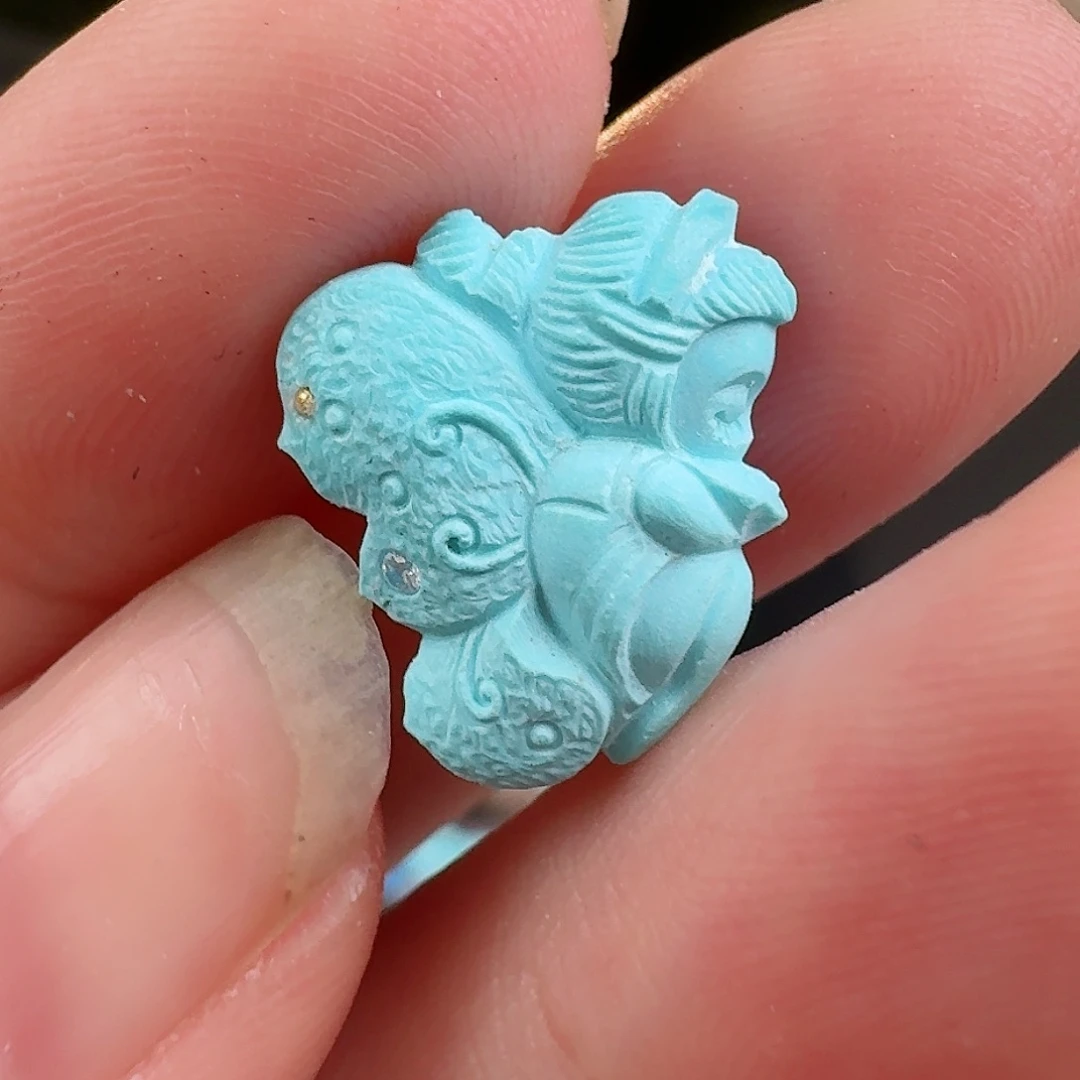 绿松石珠宝奇石未镶嵌