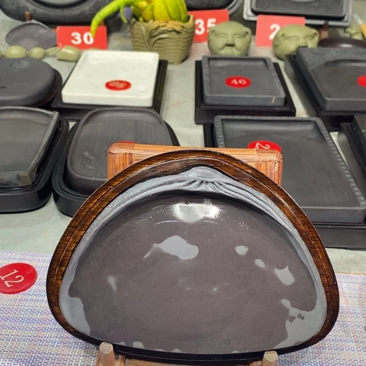 坑仔岩贝壳砚木盒