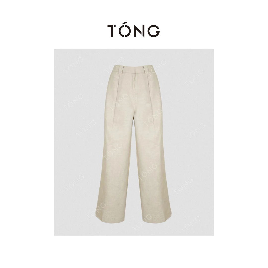 【永恒】法国诺曼底嵿ji亚麻重磅面料休闲裤阔腿裤 GB0072