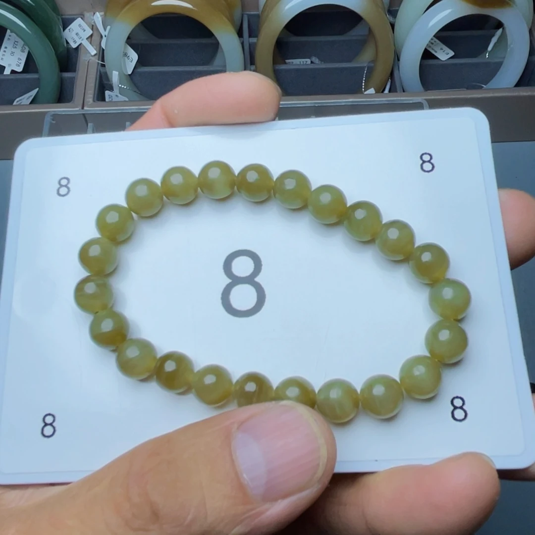 用***6手链未镶嵌和田玉